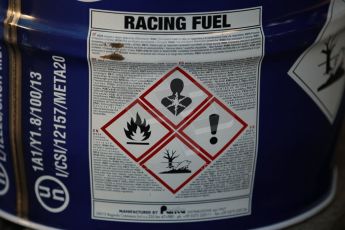 World © Octane Photographic Ltd. Donington Park general unsilenced test day, 13th February 2014. Racing fuel - always read the label. Digital Ref : 0891cb1d2164