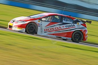 World © Octane Photographic Ltd. Donington Park general unsilenced test day, 13th February 2014. Honda Yuasa British Touring Car Championship (BTCC) 2013 specification Honda Civic Tyre R (K20) - Gordon "Flash" Shedden. Digital Ref : 0891cb1d2279