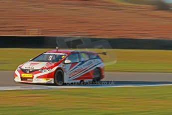 World © Octane Photographic Ltd. Donington Park general unsilenced test day, 13th February 2014. Honda Yuasa British Touring Car Championship (BTCC) 2014 specification Honda Civic Touring - Matt Neal. Digital Ref : 0891cb1d2400
