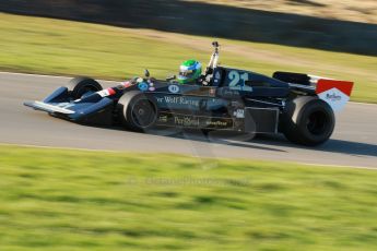 World © Octane Photographic Ltd. Donington Park general unsilenced test day, 13th February 2014. FIA Historic Formula 1 (F1) Championship. Ex-Jackie Ickx Wolf Williams FW05. Digital Ref : 0891cb1d2555
