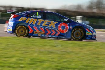 World © Octane Photographic Ltd. Donington Park general unsilenced test day, 13th February 2014. Pirtek Racing (Eurotech) Honda Civic NGTC - Andy Jordan. Digital Ref : 0891cb1d2569