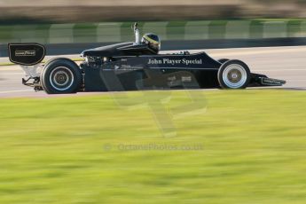 World © Octane Photographic Ltd. Donington Park general unsilenced test day, 13th February 2014. FIA Historic Formula 1 (F1) Championship. Ex-Gunnar Nilsson Lotus 76. Digital Ref : 0891cb1d2579