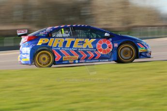 World © Octane Photographic Ltd. Donington Park general unsilenced test day, 13th February 2014. Pirtek Racing (Eurotech) Honda Civic NGTC - Andy Jordan. Digital Ref : 0891cb1d2595