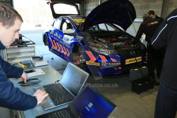 World © Octane Photographic Ltd. Donington Park general unsilenced test day, 13th February 2014. Eurotech Racing Honda Civic NGTC - Martin Depper. Digital Ref : 0891cb1d3802