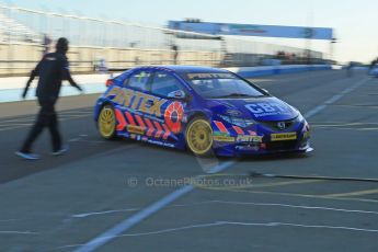 World © Octane Photographic Ltd. Donington Park general unsilenced test day, 13th February 2014. Pirtek Racing (Eurotech) Honda Civic NGTC - Andy Jordan. Digital Ref : 0891cb1d3850
