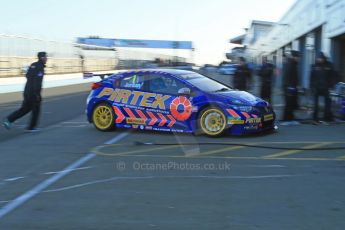 World © Octane Photographic Ltd. Donington Park general unsilenced test day, 13th February 2014. Pirtek Racing (Eurotech) Honda Civic NGTC - Andy Jordan. Digital Ref : 0891cb1d3854