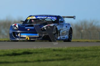 World © Octane Photographic Ltd. Donington Park general unsilenced test day, 13th February 2014. United Autosports Ginetta G55 GT4 - Luke Davenport. Digital Ref : 0891cb1d3888