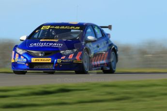 World © Octane Photographic Ltd. Donington Park general unsilenced test day, 13th February 2014. Eurotech Racing Honda Civic NGTC - Martin Depper. Digital Ref : 0891cb1d3996