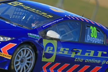 World © Octane Photographic Ltd. Donington Park general unsilenced test day, 13th February 2014. Eurotech Racing Honda Civic NGTC - Martin Depper. Digital Ref : 0891cb1d4161