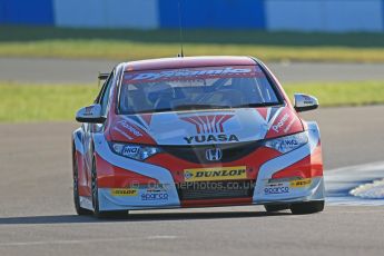 World © Octane Photographic Ltd. Donington Park general unsilenced test day, 13th February 2014. Honda Yuasa British Touring Car Championship (BTCC) 2013 specification Honda Civic Tyre R (K20) - Gordon "Flash" Shedden. Digital Ref : 0891cb1d4406