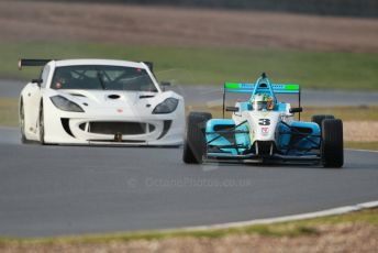 World © Octane Photographic Ltd. 18th February 2014 – Donington Park general unsilenced testing. BRDC Formula 4, MSV F4-13, Charlie Eastwood – Douglas Motorsport and Ginetta G55. Digital Ref : 0892cb1d2809