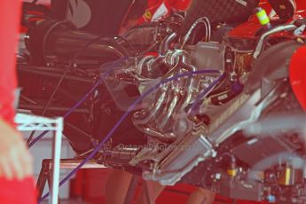 World © Octane Photographic Ltd. Friday 23rd May 2014. Monaco - Monte Carlo - Formula 1 Pitlane. Scuderia Ferrari F14T engine and gearbox. Digital Ref: 0964CB7D2635