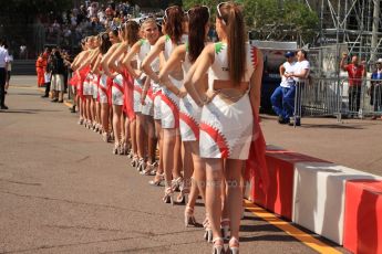 World © Octane Photographic Ltd. Friday 23rd May 2014. Monaco - Monte Carlo - Formula 1 Pitlane. Grid girls. Digital Ref: 0964CB7D5081