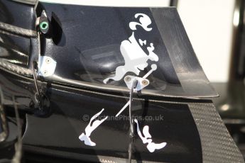 World © Octane Photographic Ltd. Friday 23rd May 2014. Monaco - Monte Carlo - Formula 1 Pitlane. McLaren Mercedes MP4/29 Front Wing with Johnny Walker Logo. Digital Ref: 0964CB7D5082