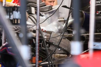 World © Octane Photographic Ltd. Friday 18th July 2014. Post F1 practice 1 pitlane – German GP - Hockenheim. Infiniti Red Bull Racing RB10 engine detail. Digital Ref : 1039CB7D4752