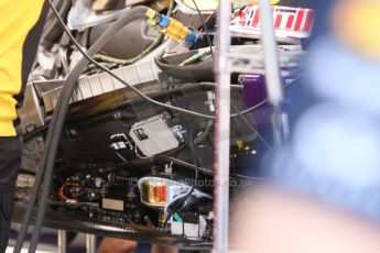 World © Octane Photographic Ltd. Friday 18th July 2014. Post F1 practice 1 pitlane – German GP - Hockenheim. Infiniti Red Bull Racing RB10 sidepod detail. Digital Ref : 1039CB7D4759