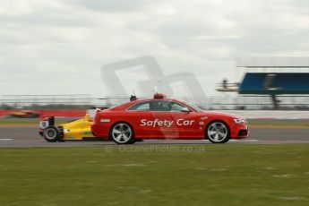 World © Octane Photographic Ltd. FIA European F3 Championship, Silverstone, UK, April 19th 2014 - Race 1. Audi WEC safety car and Jo Zeller Racing – Dallara F312 Mercedes - Tatiana Calderon. Digital Ref : 0909lb1d1245