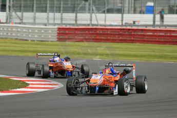 World © Octane Photographic Ltd. FIA European F3 Championship, Silverstone, UK, April 19th 2014 - Race 2. kfzteile24 Mücke Motorsport – Dallara F312 Mercedes – Lucas Auer followed by kfzteile24 Mücke Motorsport – Dallara F312 Mercedes – Roy Nissany. Digital Ref : 0910lb1d7160