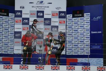 World © Octane Photographic Ltd. FIA European F3 Championship, Silverstone, UK, April 19th 2014 - Race 2. Prema Powerteam - Dallara F312 Mercedes – Nicholas Latifi, Prema Powerteam - Dallara F312 Mercedes – Esteban Ocon and Prema Powerteam - Dallara F312 Mercedes – Antonio Fuoco. Rene Rosin - team boss - Prema Powersport. Digital Ref : 0910lb1d7515