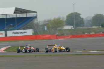 World © Octane Photographic Ltd. FIA European F3 Championship, Silverstone, UK, April 20th 2014 - Race 3. Jagonya Ayam with Carlin – Dallara F312 Volkswagen – Tom Blomqvist and Prema Powerteam - Dallara F312 Mercedes – Nicholas Latifi. Digital Ref : 0911lb1d7706