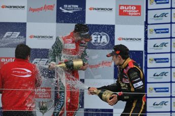 World © Octane Photographic Ltd. FIA European F3 Championship, Silverstone, UK, April 20th 2014 - Race 3. 1st - Prema Powerteam - Dallara F312 Mercedes – Antonio Fuoco and 3rd - Esteban Ocon. Digital Ref : 0911lb1d7864