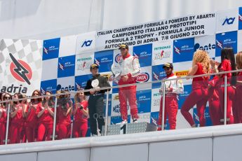 World © MaltaFormulaRacing. FIA F4 Italia Adria International Speedway - June 8th 2014. Tatuus F4 T014 Abarth. Digital Ref : 0989MS4859