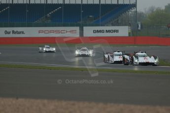 World© Octane Photographic Ltd. FIA World Endurance Championship (WEC) Silverstone 6hr – Sunday 20th April 2014 - Race. LMP1. Audi Sport Team Joest – Audi R18 e-tron quattro – Hybrid. Marcel Fassler, Andre Lotterer, Benoit Teluyera and Lucas di Grassi, Loic Duval, Tom Kristensen. Digital Ref : 0912lb1d8127