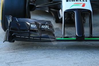 World © Octane Photographic Ltd. 2014 Formula 1 Winter Testing, Circuito de Velocidad, Jerez. Tuesday 27th January 2014. Sahara Force India VJM07 launched by Nico Hulkenburg and Sergio Perez. Tech details. Digital Ref: 0883lb1d0022