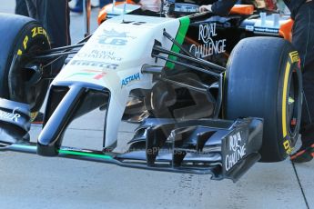 World © Octane Photographic Ltd. 2014 Formula 1 Winter Testing, Circuito de Velocidad, Jerez. Tuesday 27th January 2014. Sahara Force India VJM07 launched by Nico Hulkenburg and Sergio Perez. Tech details. Digital Ref: 0883lb1d0039