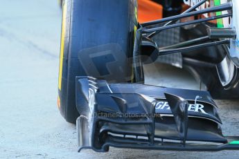 World © Octane Photographic Ltd. 2014 Formula 1 Winter Testing, Circuito de Velocidad, Jerez. Tuesday 27th January 2014. Sahara Force India VJM07 launched by Nico Hulkenburg and Sergio Perez. Tech details. Digital Ref: 0883lb1d9973