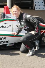 World © Octane Photographic Ltd. Cooper Tyres British Formula 3 Media Day, Castle Donington, Tuesday 8th April 2014. Dallara F305 - Alice Powell. Digital Ref : 0903lb1d0105