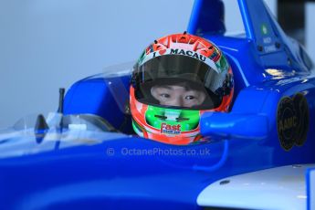 World © Octane Photographic Ltd. Cooper Tyres British Formula 3 Media Day, Castle Donington, Tuesday 8th April 2014. Double R Racing - Andy Chang - Dallara F312 Mercedes HWA. Digital Ref : 0903lb1d3586