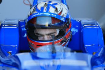 World © Octane Photographic Ltd. Cooper Tyres British Formula 3 Media Day, Castle Donington, Tuesday 8th April 2014. Double R Racing - Dallara F308 Mercedes HWA – Camren Kaminsky. Digital Ref : 0903lb1d3608