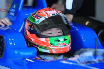 World © Octane Photographic Ltd. Cooper Tyres British Formula 3 Media Day, Castle Donington, Tuesday 8th April 2014. Double R Racing - Andy Chang - Dallara F312 Mercedes HWA. Digital Ref : 0903lb1d3633