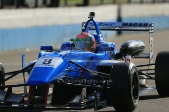 World © Octane Photographic Ltd. Cooper Tyres British Formula 3 Media Day, Castle Donington, Tuesday 8th April 2014. Double R Racing - Andy Chang - Dallara F312 Mercedes HWA. Digital Ref : 0903lb1d3722