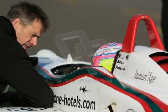 World © Octane Photographic Ltd. Cooper Tyres British Formula 3 Media Day, Castle Donington, Tuesday 8th April 2014. Dallara F305 - Alice Powell. Digital Ref : 0903lb1d3737