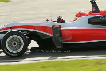 World © Octane Photographic Ltd. Cooper Tyres British Formula 3 Media Day, Castle Donington, Tuesday 8th April 2014. Fortec Motorsports - Dallara F312 Mercedes HWA - Hong Wei ‘Martin’ Cao. Digital Ref : 0903lb1d3835