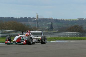 World © Octane Photographic Ltd. Cooper Tyres British Formula 3 Media Day, Castle Donington, Tuesday 8th April 2014. Dallara F305 - Alice Powell. Digital Ref : 0903lb1d3867