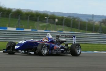 World © Octane Photographic Ltd. Cooper Tyres British Formula 3 Media Day, Castle Donington, Tuesday 8th April 2014. Carlin - Dallara F310 Volkwagen - Peter Li Zhi Cong. Digital Ref : 0903lb1d3924