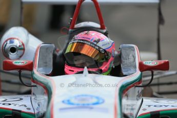World © Octane Photographic Ltd. Cooper Tyres British Formula 3 Media Day, Castle Donington, Tuesday 8th April 2014. Dallara F305 - Alice Powell. Digital Ref : 0903lb1d4093