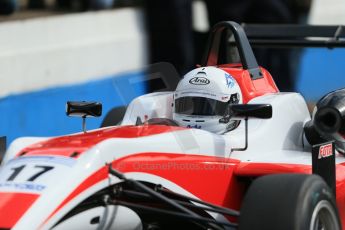 World © Octane Photographic Ltd. Cooper Tyres British Formula 3 Media Day, Castle Donington, Tuesday 8th April 2014. Fortec Motorsports - Dallara F312 Mercedes HWA – Alex Gill. Digital Ref : 0903lb1d4125