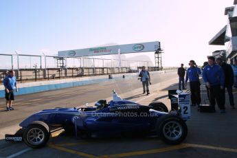 World © Octane Photographic Ltd. Cooper Tyres British Formula 3 Media Day, Castle Donington, Tuesday 8th April 2014. Carlin - Dallara F310 Volkwagen - Sam Brabham. Digital Ref : 0903lb1d9675