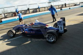 World © Octane Photographic Ltd. Cooper Tyres British Formula 3 (F3). Rockingham - Race, Sunday 4th May 2014. Dallara F310 Volkswagen - Peter Li Zhi Cong - Carlin. Digital Ref : Digital Ref : 0903lb1d9729