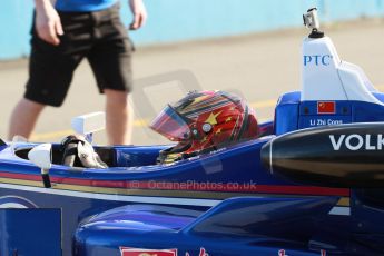 World (c)Octanephotos.co.uk, Castle Donington, Tuesday 8th April 2014. Carlin - Dallara F310 Volkswagen - Peter Li Zhi Cong. Digital Ref : 0903lb1d9743