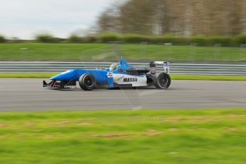 World © Octane Photographic Ltd. Cooper Tyres British Formula 3 Media Day, Castle Donington, Tuesday 8th April 2014. Double R Racing - Andy Chang - Dallara F312 Mercedes HWA. Digital Ref : 0903lb1d9834