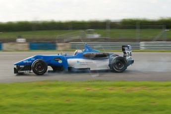 World © Octane Photographic Ltd. Cooper Tyres British Formula 3 Media Day, Castle Donington, Tuesday 8th April 2014. Double R Racing - Dallara F308 Mercedes HWA – Camren Kaminsky. Digital Ref : 0903lb1d9859