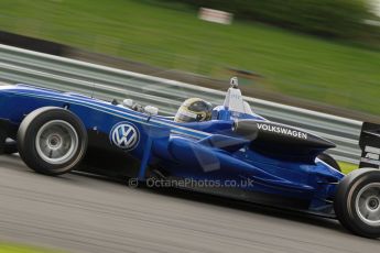 World © Octane Photographic Ltd. Cooper Tyres British Formula 3 Media Day, Castle Donington, Tuesday 8th April 2014. Carlin - Dallara F310 Volkwagen - Sam Brabham. Digital Ref : 0903lb1d9908