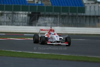 World © Octane Photographic Ltd. BRDC Formula 4 Qualifying, Silverstone, UK, Saturday 16th August 2014. MSV F4-013. Lanan Racing. George Russell. Digital Ref : 1075LB1D4707