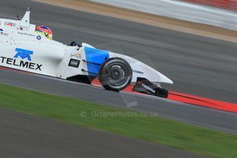 World © Octane Photographic Ltd. BRDC Formula 4 Qualifying, Silverstone, UK, Saturday 16th August 2014. MSV F4-013. Douglas Motorsport. Diego Menchaca. Digital Ref : 1075LB1D4797