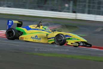 World © Octane Photographic Ltd. BRDC Formula 4 Qualifying, Silverstone, UK, Saturday 16th August 2014. MSV F4-013. Petrolball Racing Limited. Gaetano Di Mauro. Digital Ref : 1075LB1D4852